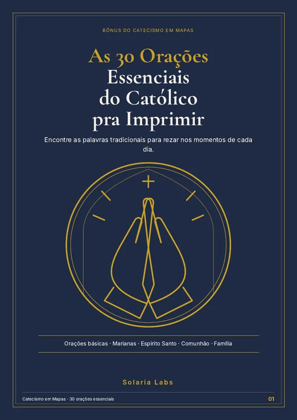 Capa de As 30 Orações Essenciais do Católico